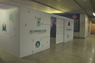 Impresion lona muro divisorio estructura ligera